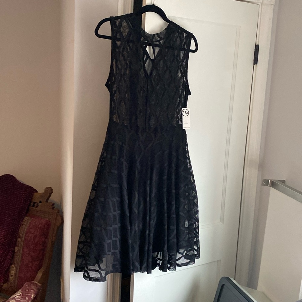 Black sheer tank dress